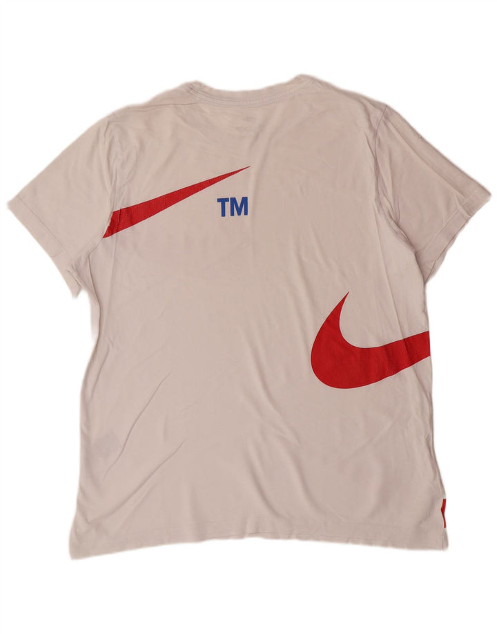 NIKE Herren-T-Shirt mit Grafik, XL, weiße Baumwolle