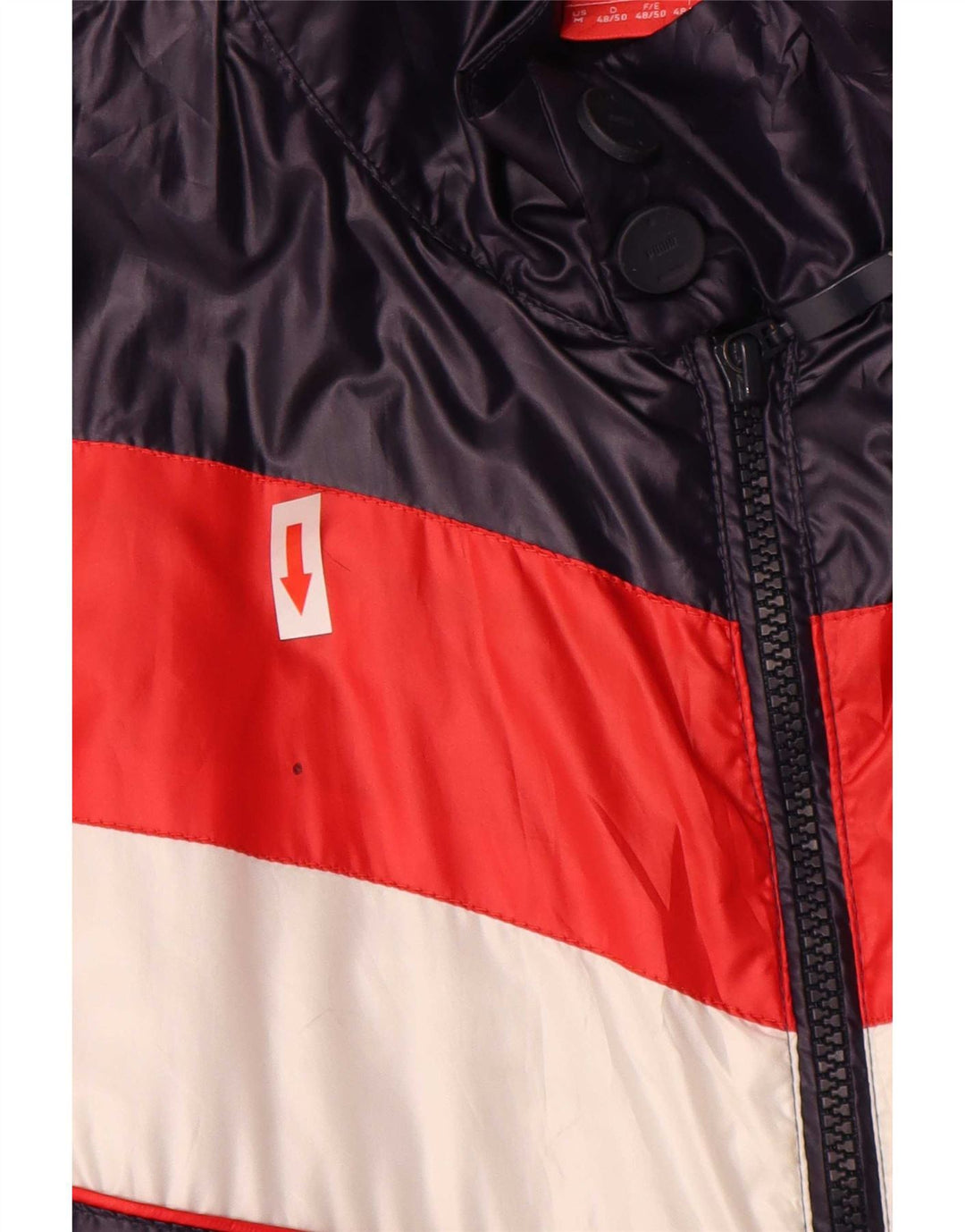 Puma Herren Wattierte Jacke UK 38 Mittellila Colourblock Polyester