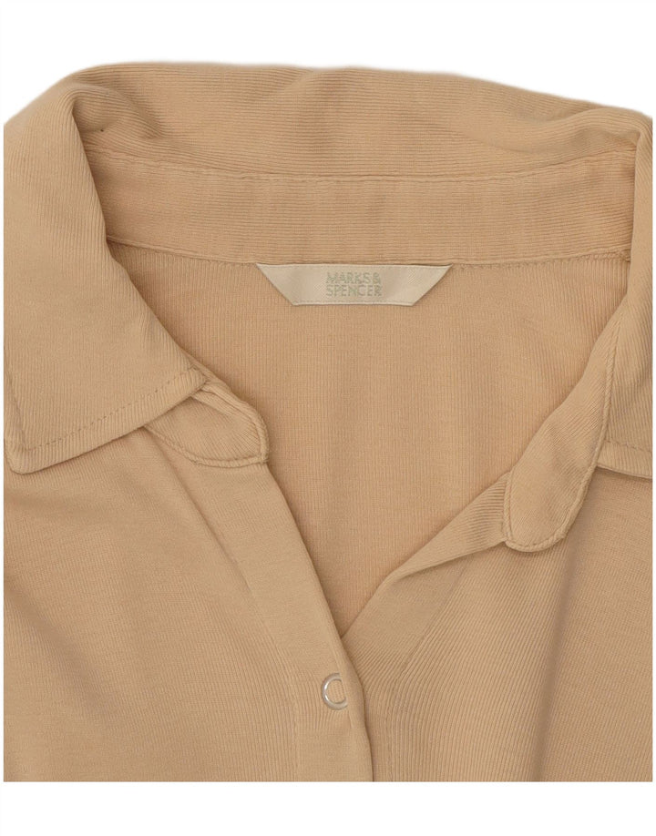 Marks & Spencer Damen Hemdbluse UK 14 Medium Beige