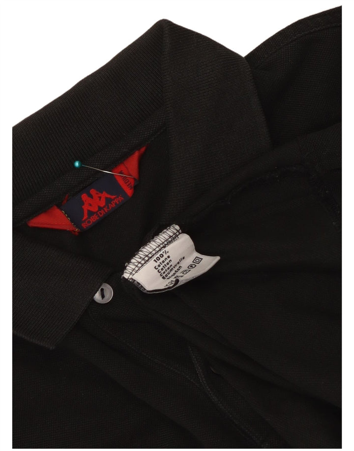 Kappa Herren Poloshirt Mittelschwarze Baumwolle