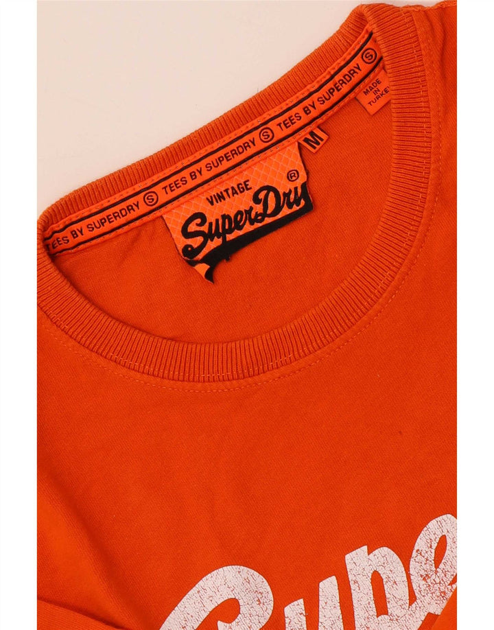 Superdry Herren Grafik-T-Shirt-Oberteil Mittelorange