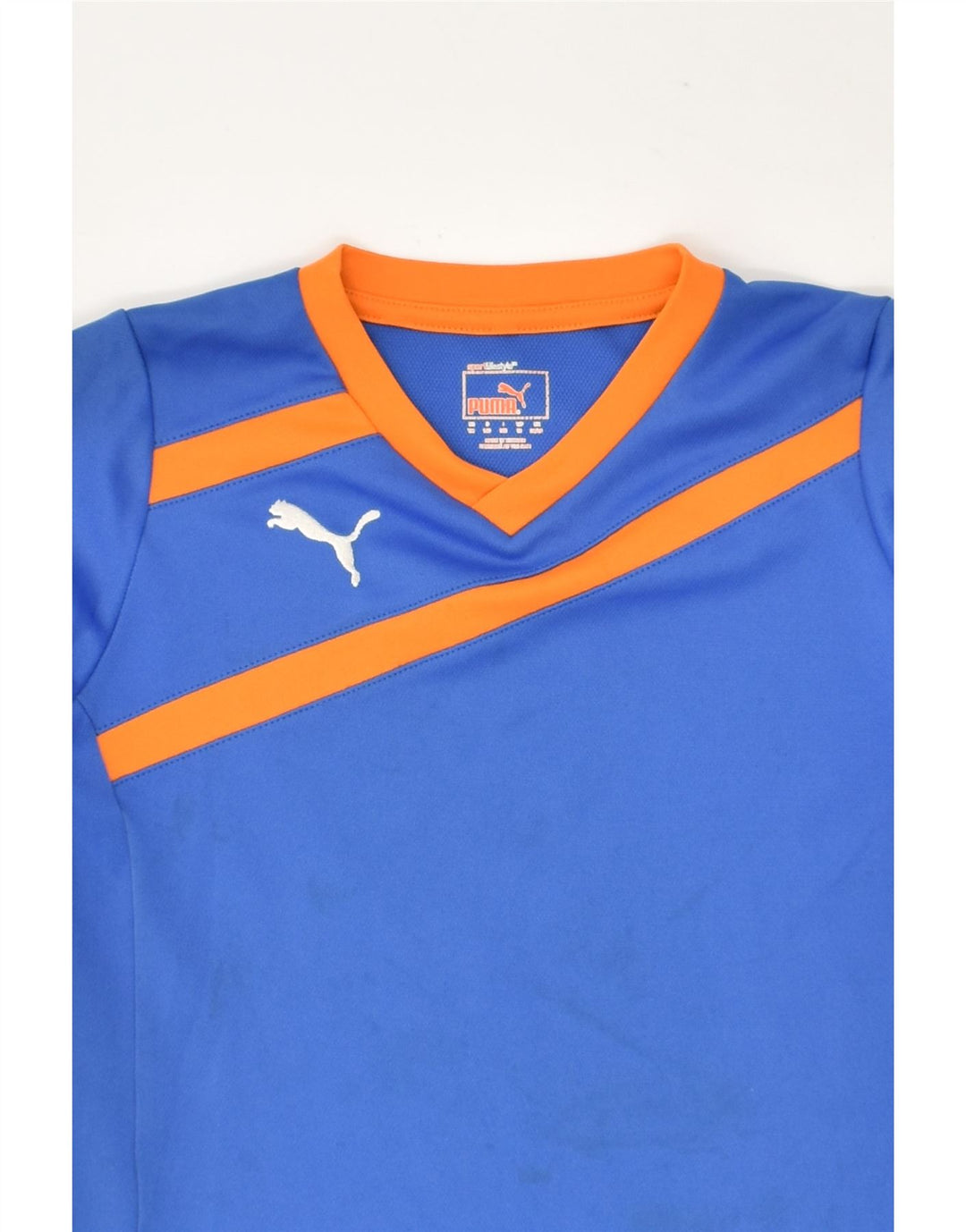 PUMA Boys Top Long Sleeve 9-10 Years Blue Polyester | Vintage Puma | Thrift | Second-Hand Puma | Used Clothing | Messina Hembry 