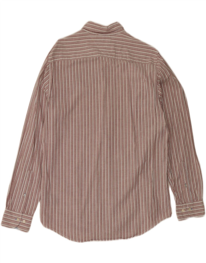 Tommy Hilfiger Herrenhemd, groß, rot gestreift, Baumwolle