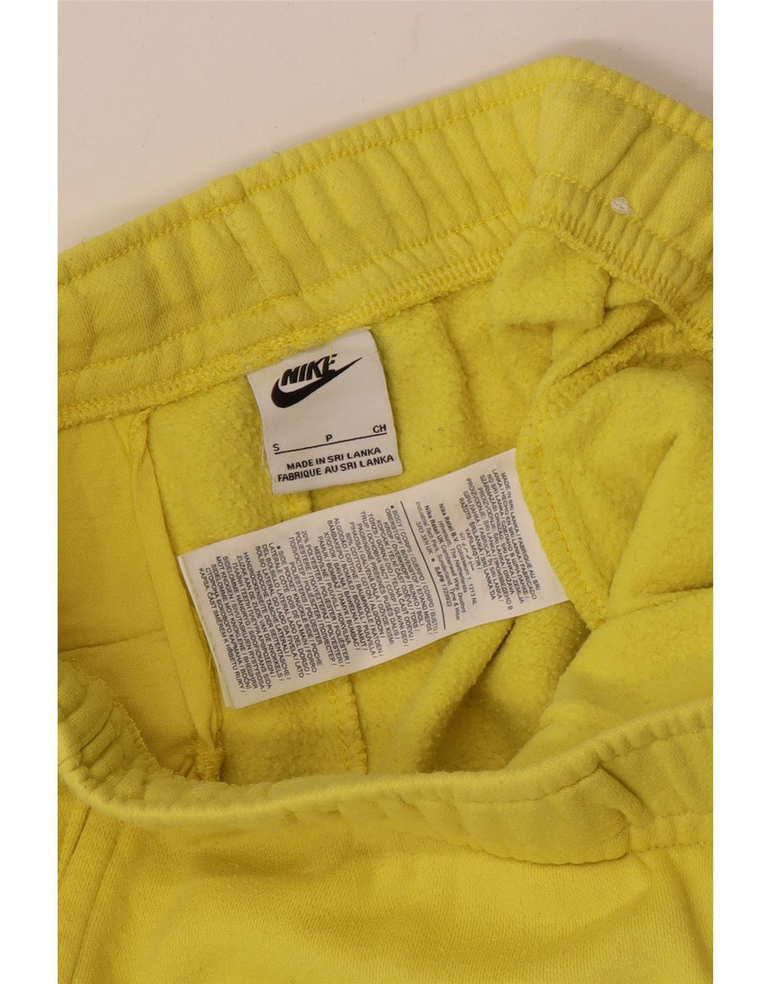 Nike Herren-Trainingshose, Jogginghose, Größe S, gelbe Baumwolle