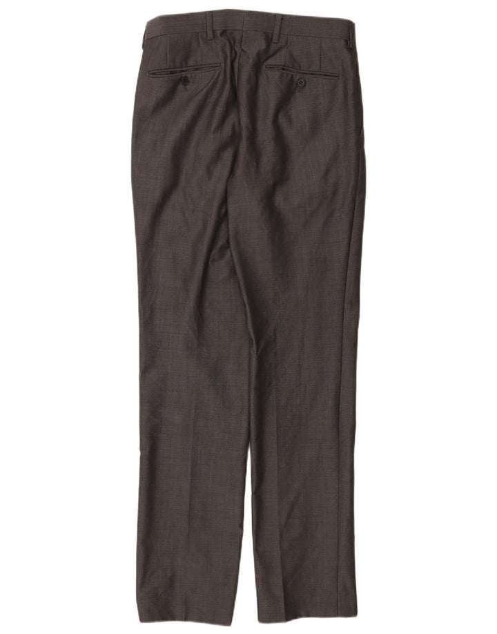 Marks & Spencer Herren Autograph Gerade Anzughose W30 L33 Graue Wolle