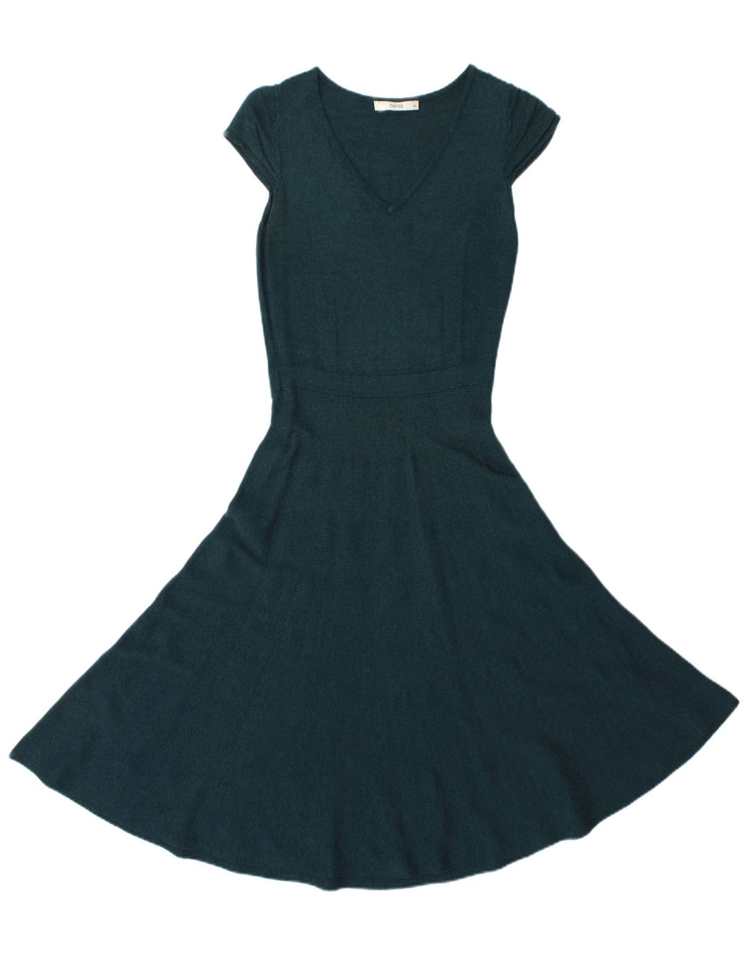 Oasis Damen Übergroßes A-Linien-Kleid UK 6 XS Grün