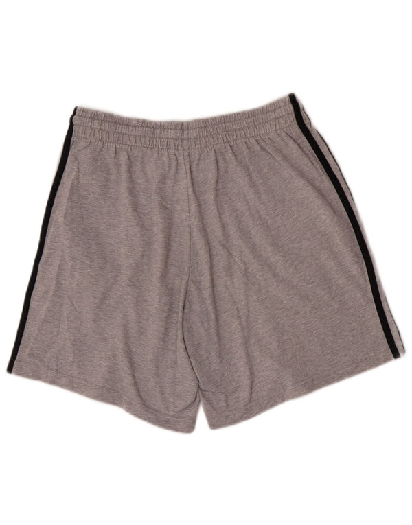 Adidas Herren Sportshorts mittelgraue Baumwolle
