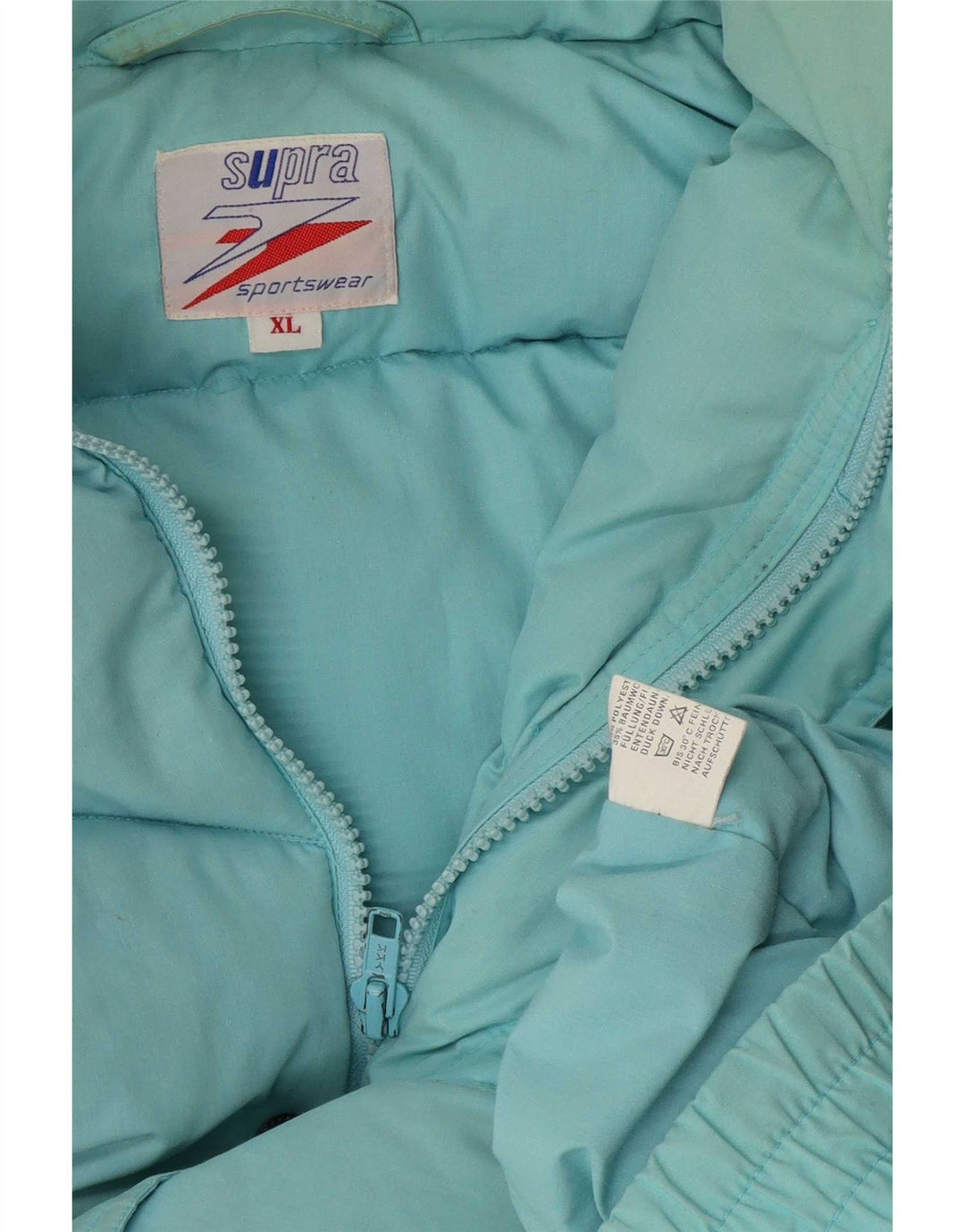 Supra Herren Wattierte Jacke UK 42 XL Blau Polyester