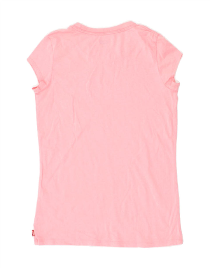 LEVI'S Girls Graphic T-Shirt Top 11-12 Years Pink Cotton | Vintage Levi's | Thrift | Second-Hand Levi's | Used Clothing | Messina Hembry 