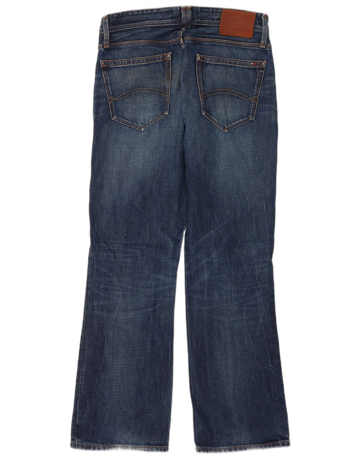 Tommy Hilfiger Herren Bootcut Jeans W30 L30 Blaue Baumwolle