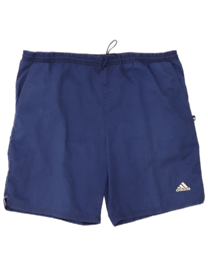 ADIDAS Mens Sport Shorts Large  Navy Blue Polyester