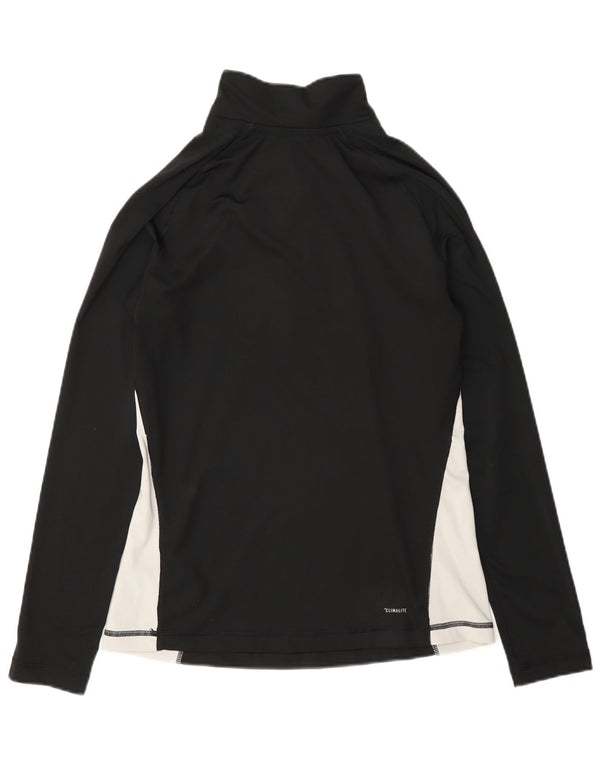 Adidas Damen Graphic Pullover Trainingsanzug Top UK 12/14 Medium Schwarz