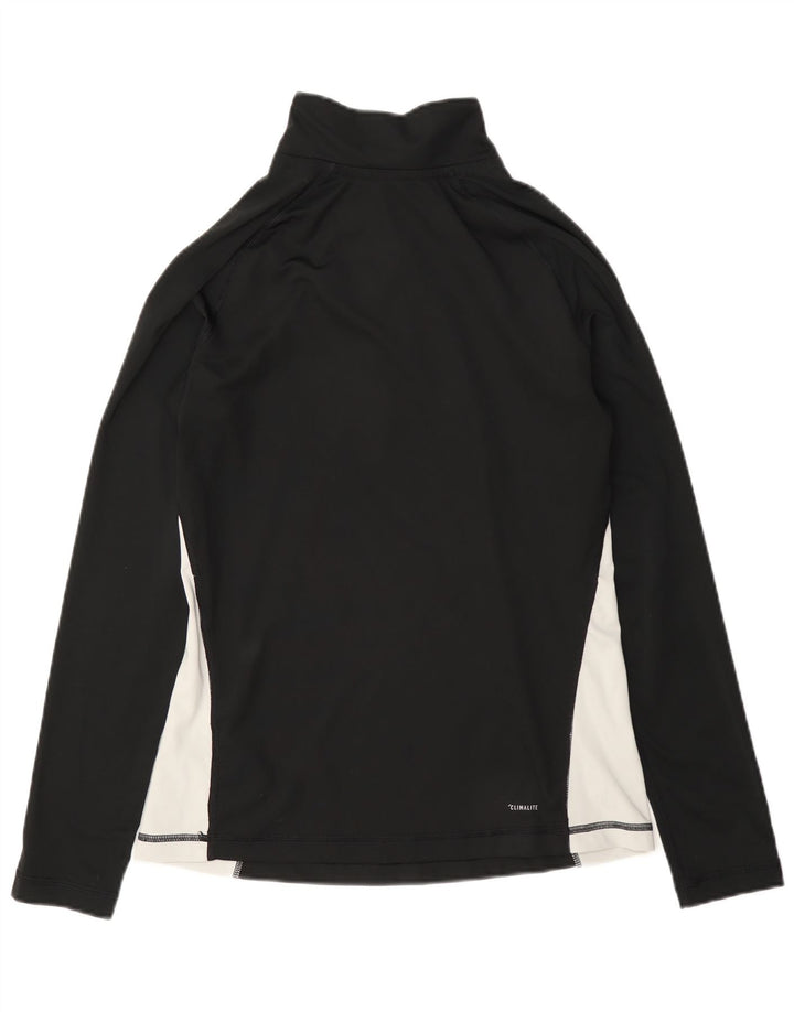 Adidas Damen Graphic Pullover Trainingsanzug Top UK 12/14 Medium Schwarz