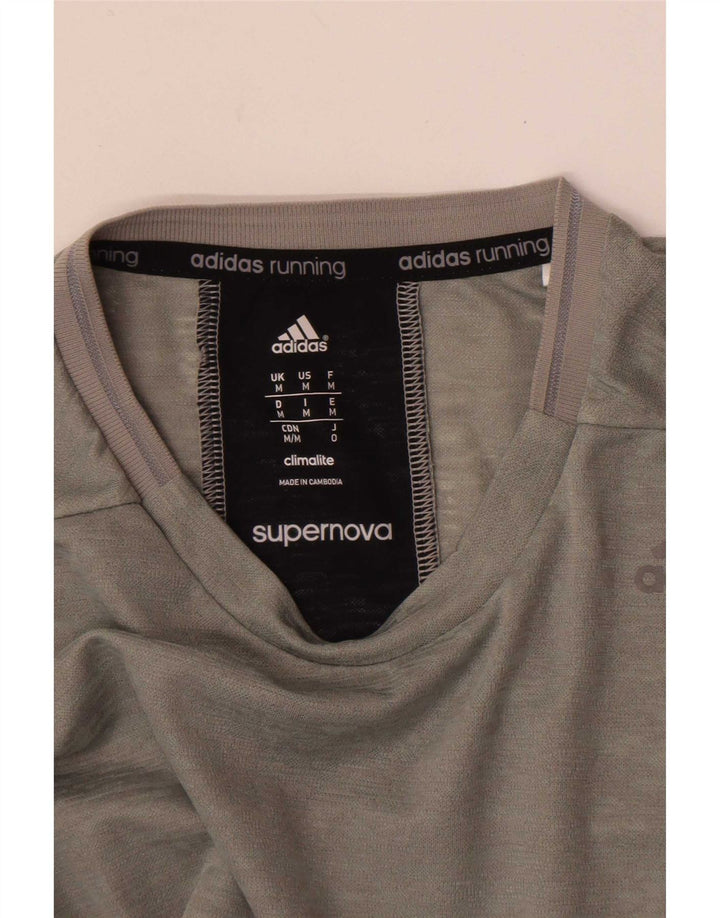 Adidas Herren Supernova Top Langarm Mittelgrau meliert
