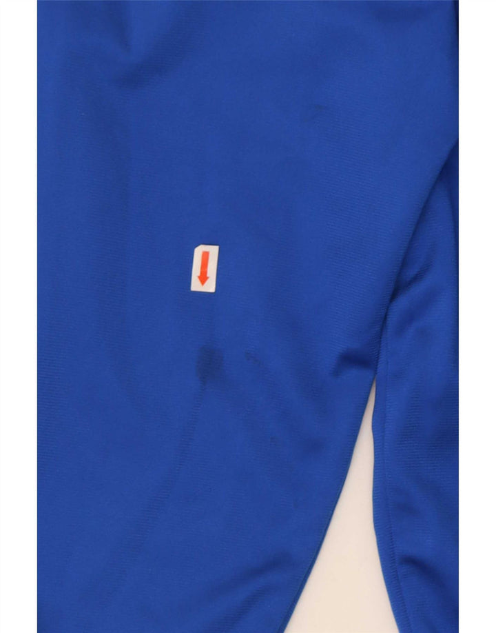 Nike Herren-Trainingsanzugoberteil, XL, blaues Colourblock-Polyester