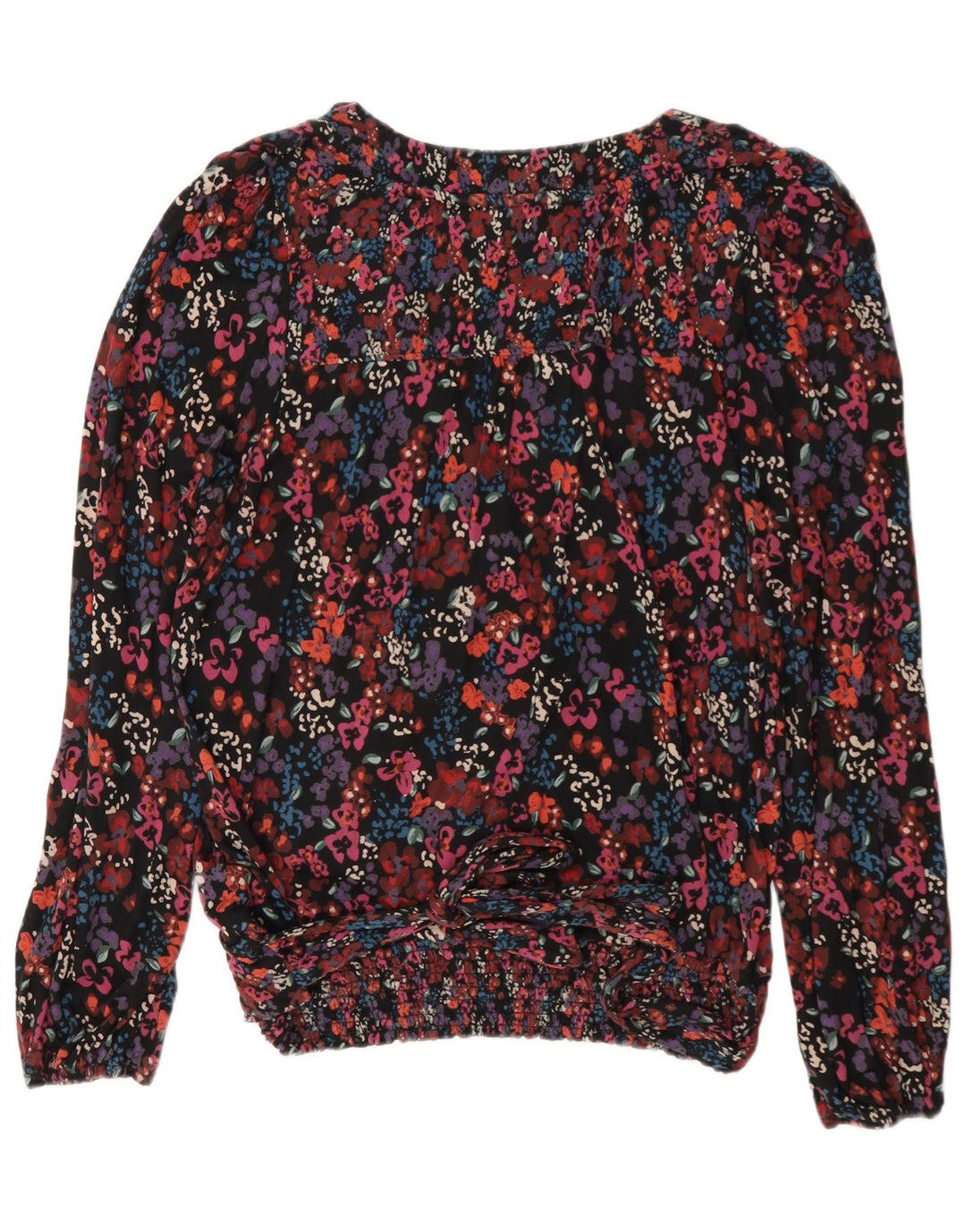 Fat Face Damen-Blusenoberteil, langärmelig, Größe M, mehrfarbig, Blumenmuster