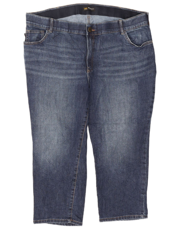 Lee Damen Capri-Jeans mit mittelhohem Bund, Übergröße, US 22, 2XL, W44, L23, Blau
