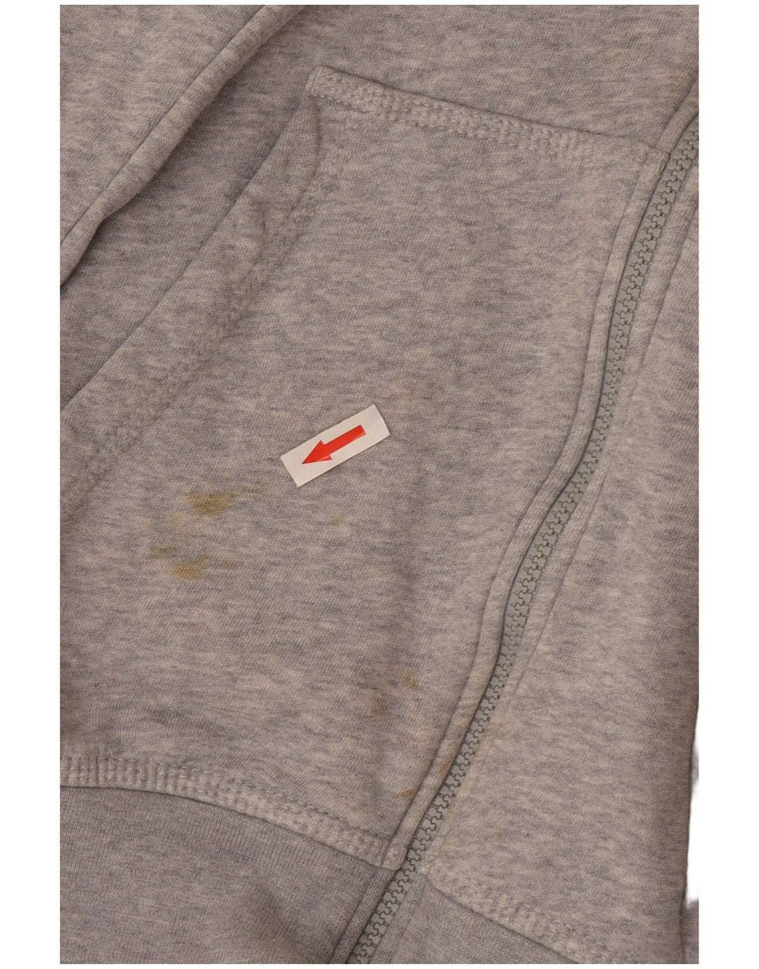 Nike Herren-Kapuzenpullover mit Reißverschluss, klein, grau gefleckte Baumwolle