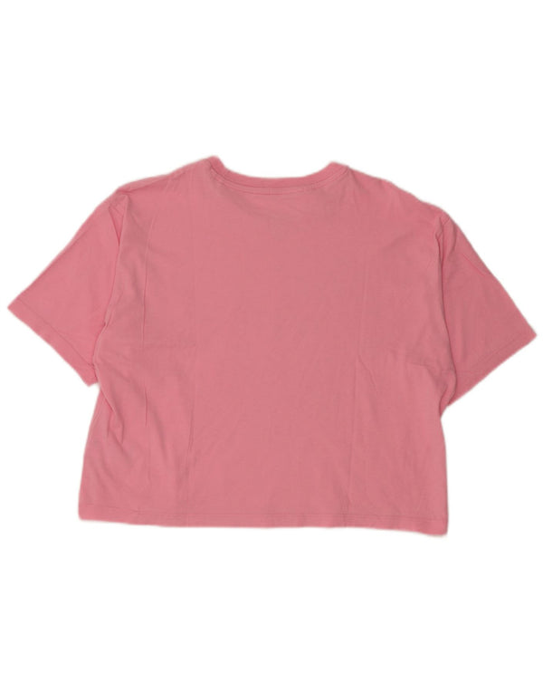 Adidas Mädchen Crop Graphic T-Shirt Top 13–14 Jahre rosa Baumwolle
