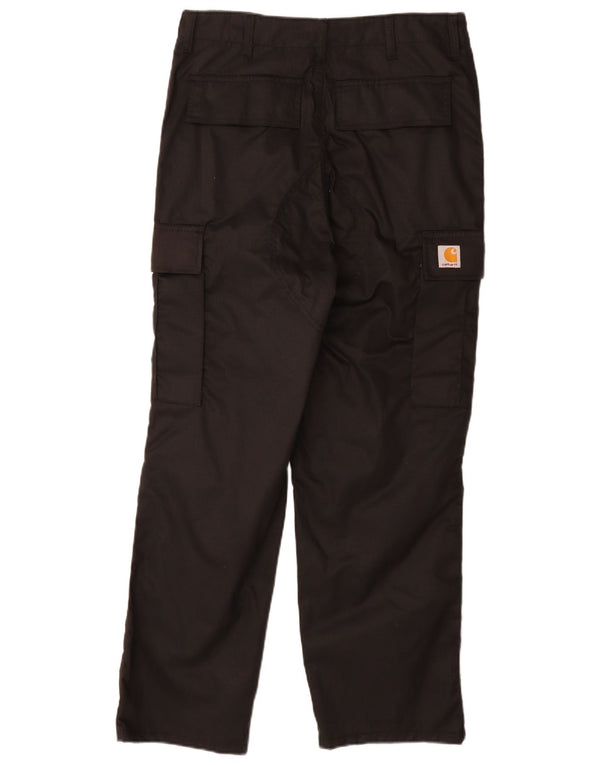 Carhartt Herren gerade Cargohose W32 L29 schwarze Baumwolle
