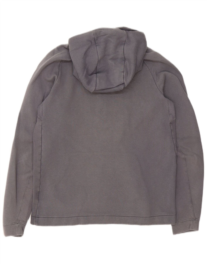 Nike Herren-Kapuzenpullover mit Reißverschluss, mittelgraue Baumwolle