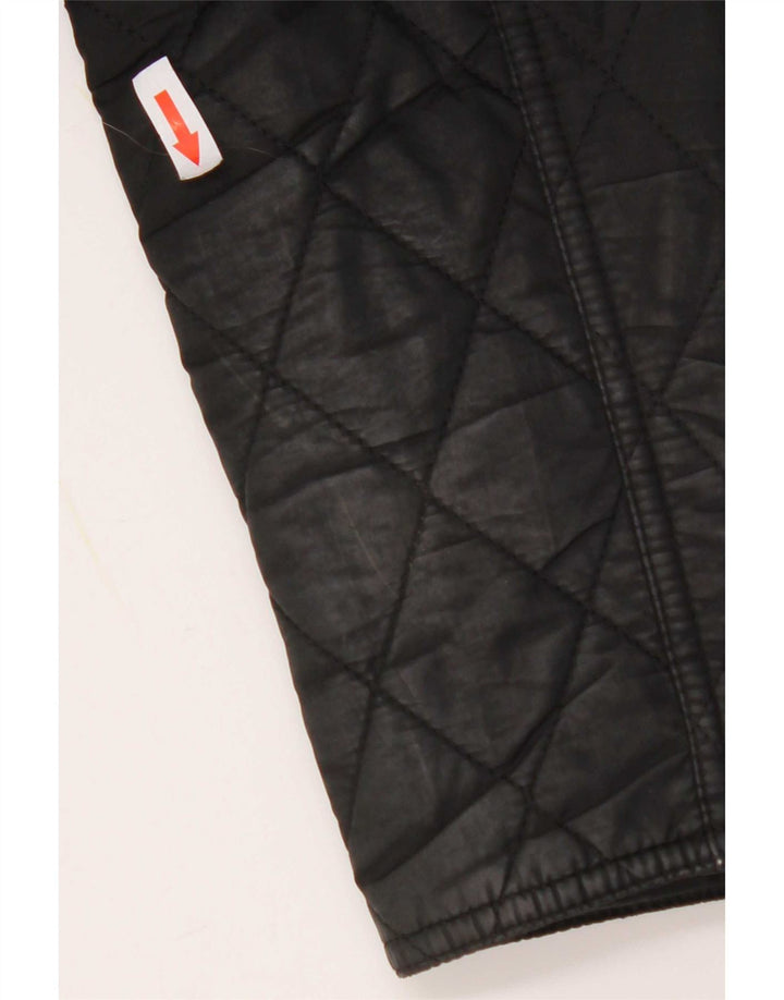 Barbour Damen Parka mit Kapuze, gesteppt, Gr. 12, mittelschwarz