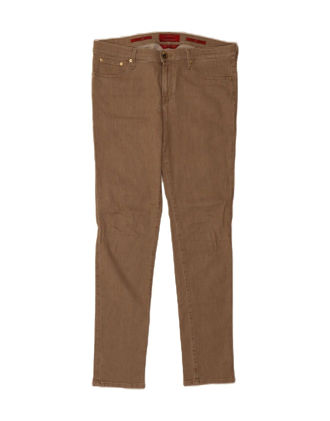 JACOB COHEN Womens Tailored Slim Jeans W32 L32 Brown Cotton Vintage Jacob Cohen and Second-Hand Jacob Cohen from Messina Hembry 
