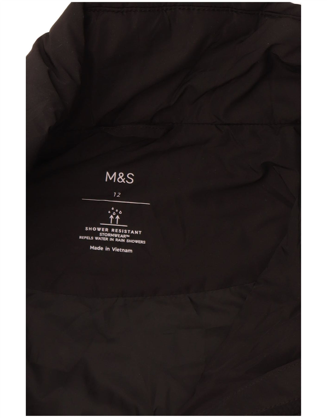 Marks & Spencer Damen Steppmantel UK 12 Medium Schwarz Polyester