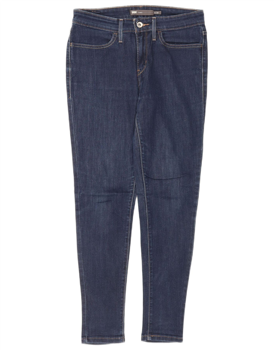 LEVI'S Damen Legging Skinny Jeans US 6 Medium W28 L27 Blaue Baumwolle