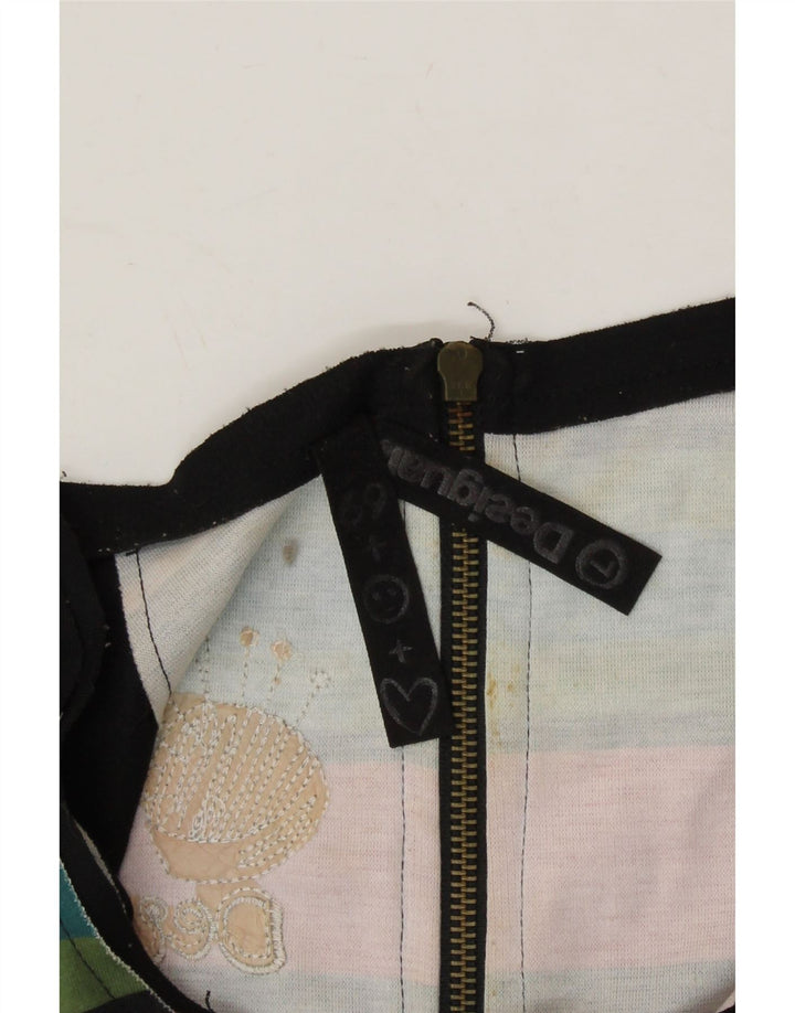 DESIGUAL Womens Sheath Dress UK 16 Large Multicoloured Striped Polyester Vintage Desigual and Second-Hand Desigual from Messina Hembry 