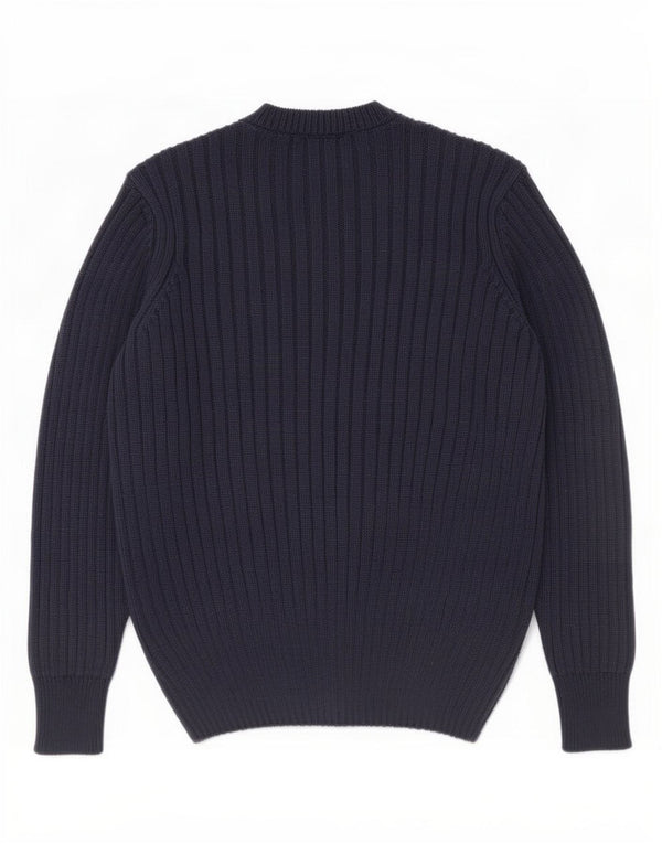Marks & Spencer Damen-Pullover mit Rundhalsausschnitt, Gr. 12, mittleres Marineblau