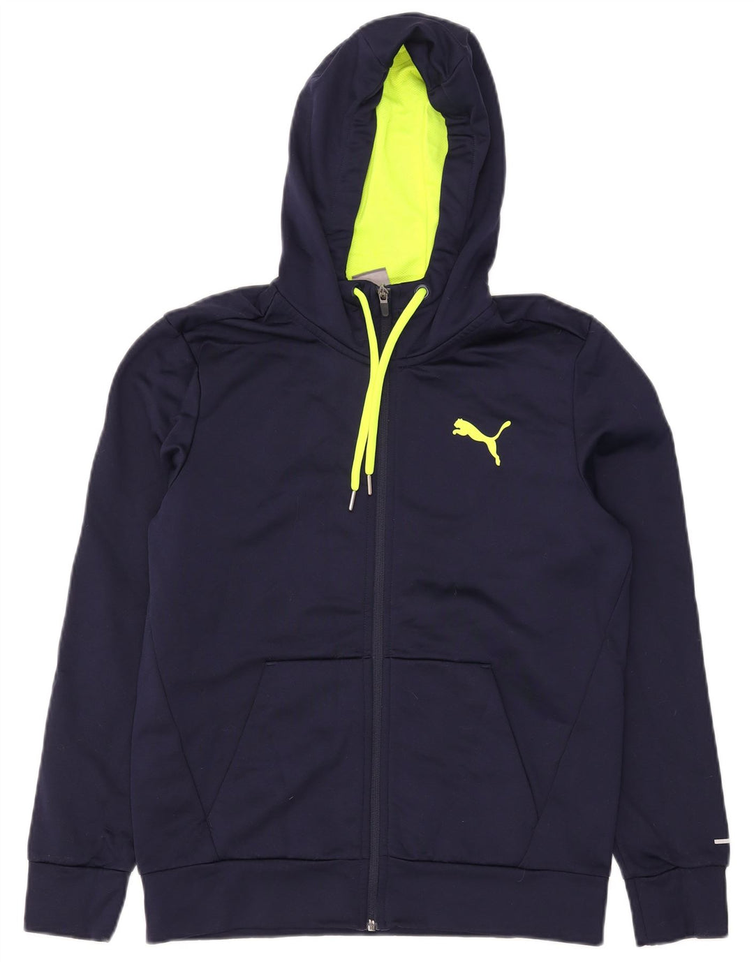 Puma Herren-Kapuzenpullover mit Reißverschluss, klein, marineblau, Polyester