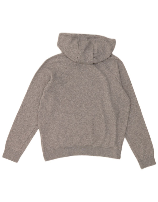 Nike Damen Kapuzenpullover UK 14 Mittelgraue Baumwolle