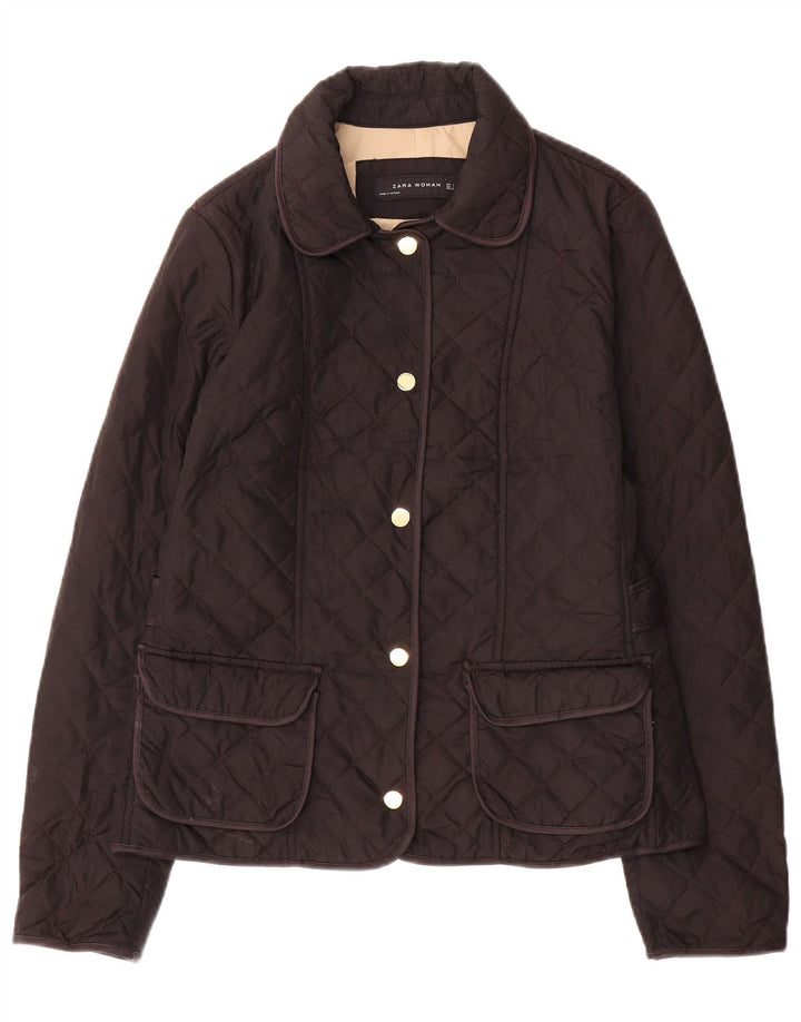 Zara Damen Steppjacke UK 14 Large Braun