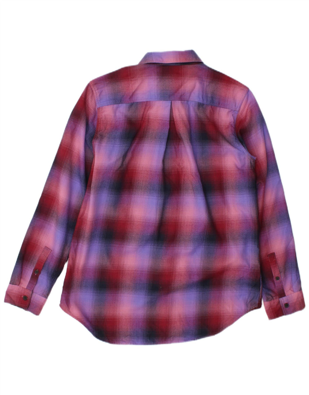 Eddie Bauer Damen-Flanellhemd mit klassischer Passform, UK 14, mittelviolett kariert