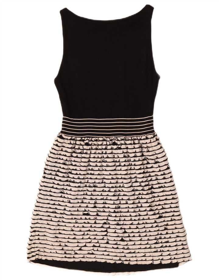 Ärmelloses Basic-Kleid für Damen von Zara, Gr. 8, klein, schwarz gestreift