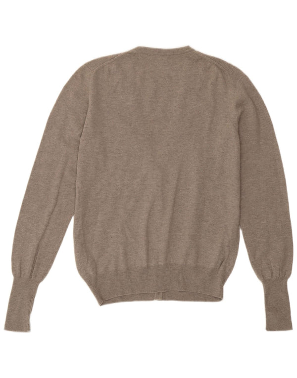 Fred Perry Damen-Cardigan-Pullover UK 20 2XL Graue Wolle