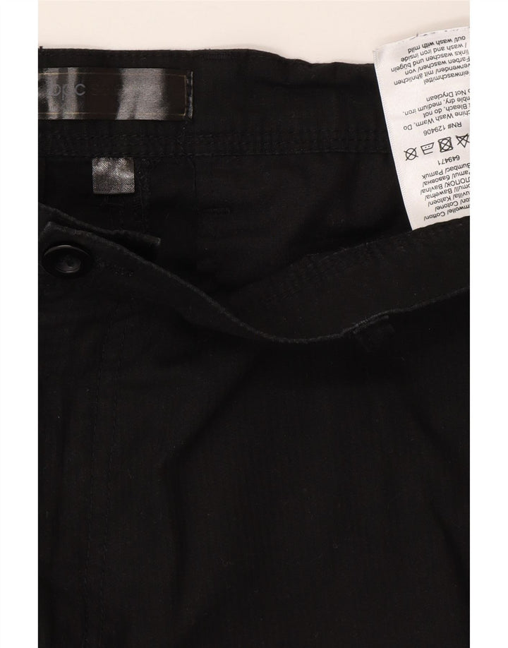 BPC SELECTION Herren Cargoshorts IT 50 Large W36 Schwarze Baumwolle