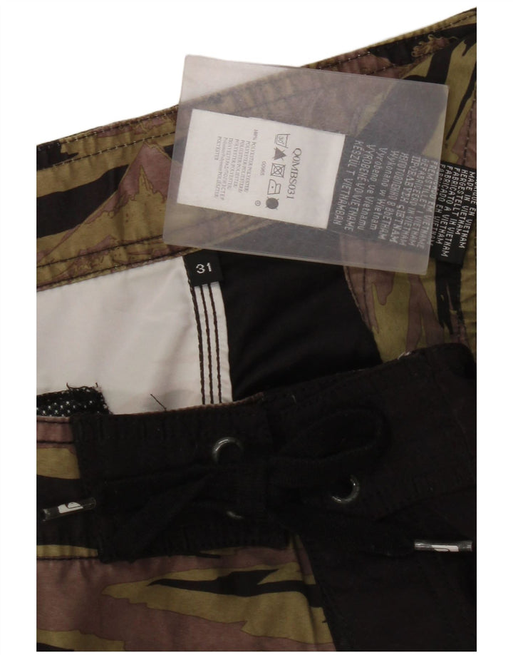 Quiksilver Herren-Badeshorts mit Grafik, Mittelschwarzes Polyester