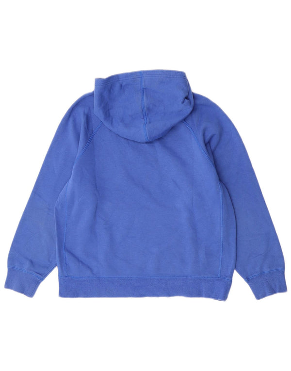 Nike Jungen-Pullover mit grafischem Kapuzenpullover, 12–13 Jahre, groß, blaue Baumwolle