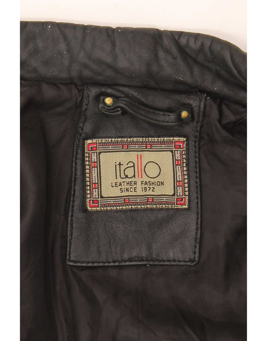 Itallo Herren Lederjacke UK 40 Large Schwarz