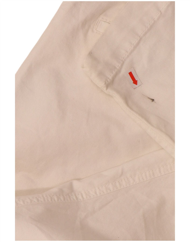 SUPERDRY Slim Chino-Hose für Damen, Größe M, B30, L30, weiße Baumwolle