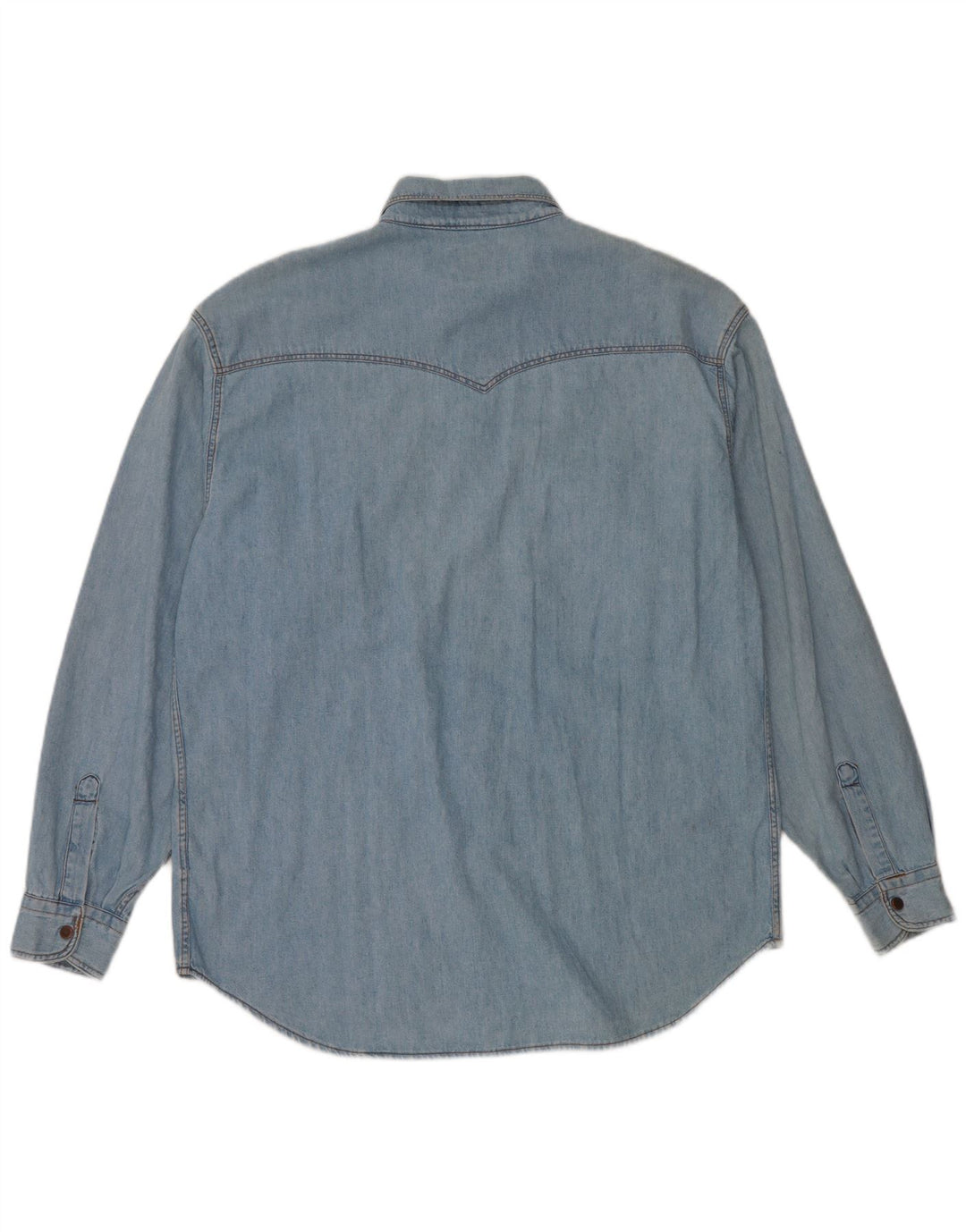 HOLIDAY Herren-Jeanshemd aus mittelblauer Baumwolle