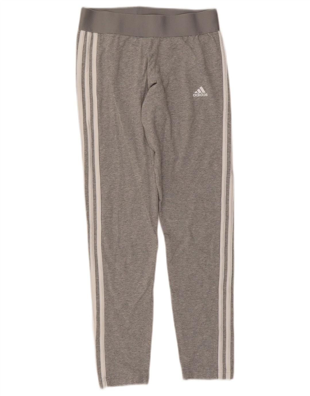 Adidas Damen Leggings UK 12/14 mittelgraue Baumwolle