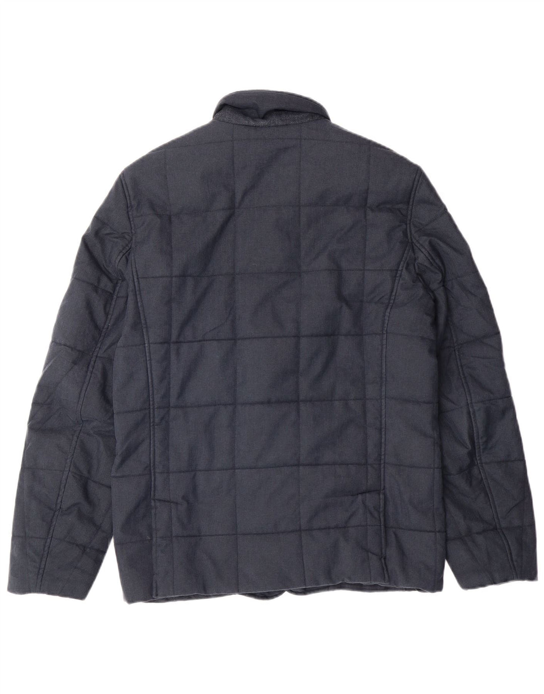 TED BAKER Herren-Steppjacke, Größe 2, klein, marineblau, Herringbone-Klassiker