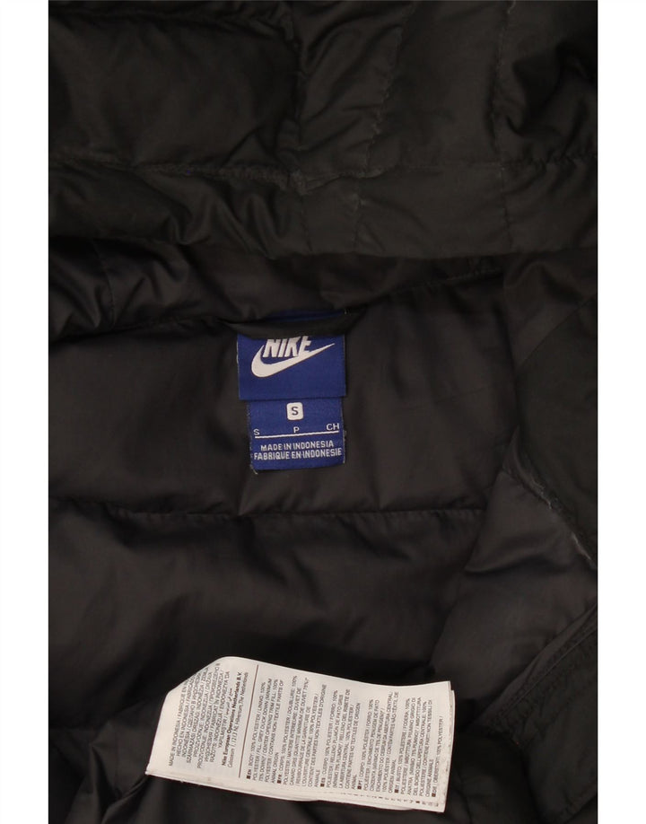 Nike Damen Kapuzenmantel, gepolstert, UK 10, Größe S, Schwarz, Polyester