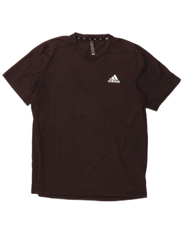 ADIDAS Mens Aeroready T-Shirt Top Large Black Polyester