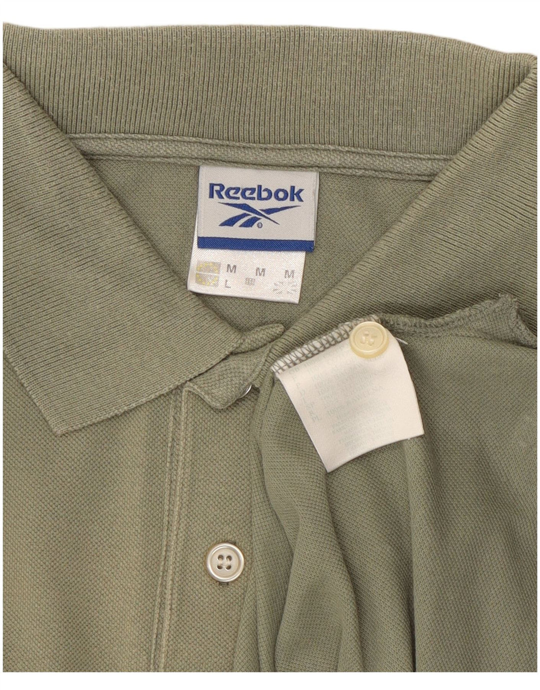 Reebok Herren Poloshirt Medium Khaki Baumwolle