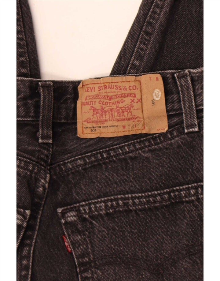 Levi's Damen 901 Distressed Straight Jeans W28 L27 Graue Baumwolle