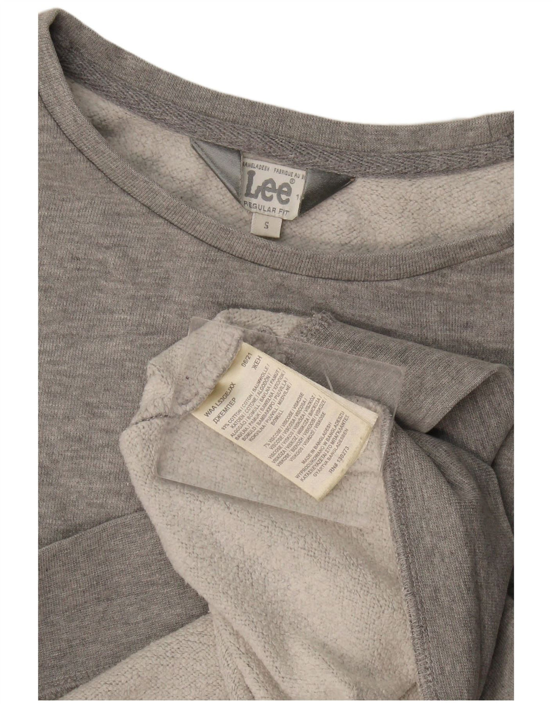 Lee Damen-Sweatshirt mit regulärer Passform, übergroß, Größe S, Grau, Baumwolle